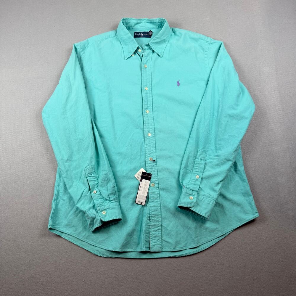 Ralph Lauren Classic Fit Shirt XL Turquoise NWT